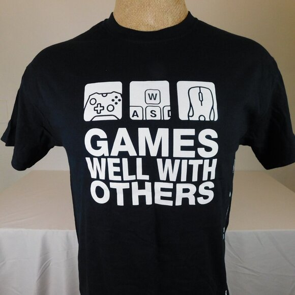 Blizzard BlizzCon Shirt Men Medium 2018 Games Well With Others Adult Tee Black - Picture 4 of 10